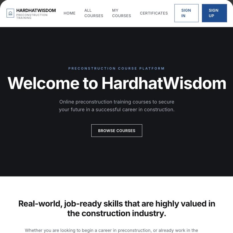 Hardhatwisdom Project